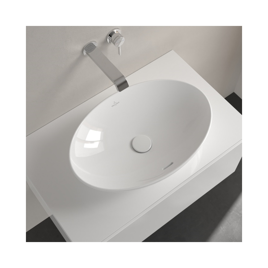 Villeroy & Boch 4A470001 - Nadpultni umivalnik LOOP&FRIENDS 56x38 cm keramika/bela