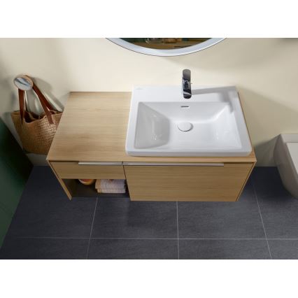 Villeroy & Boch 4A706001 - Viseči umivalnik SUBWAY 3.0 60x47 cm keramika/bela