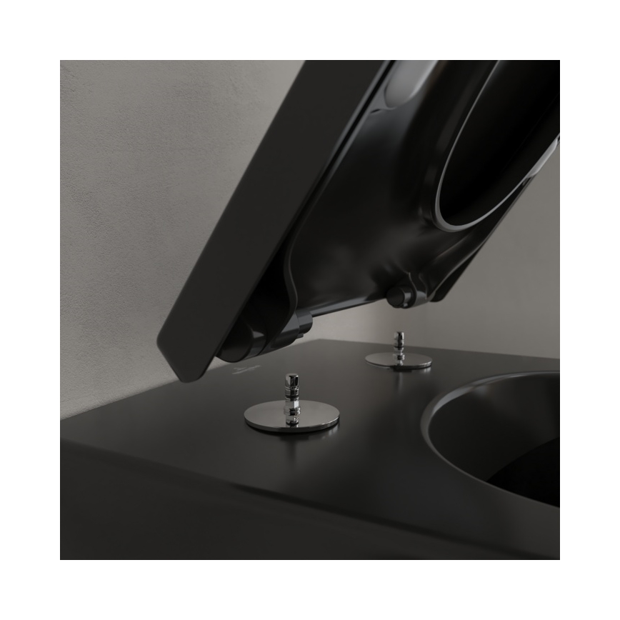 Villeroy & Boch 5614R0R7 - Viseče WC SUBWAY keramika/črna