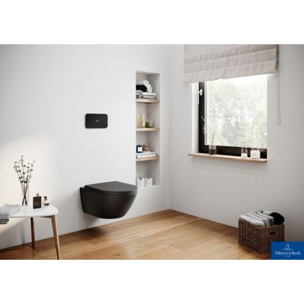 Villeroy & Boch 5614R0R7 - Viseče WC SUBWAY keramika/črna