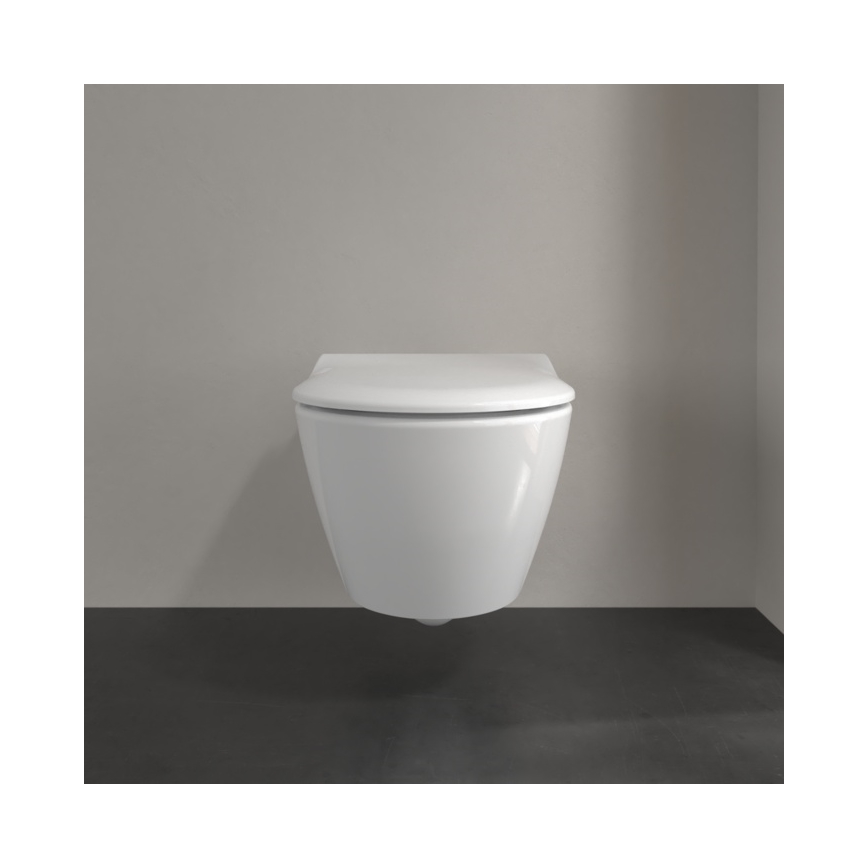 Villeroy & Boch 5614R201 - Viseči WC z WC-sedežno desko SoftClose SUBWAY 2.0, keramika/bela
