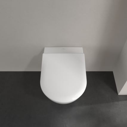 Villeroy & Boch 5614R201 - Viseči WC z WC-sedežno desko SoftClose SUBWAY 2.0, keramika/bela