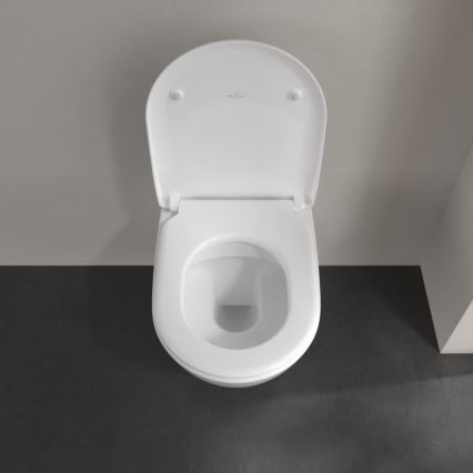 Villeroy & Boch 5614R201 - Viseči WC z WC-sedežno desko SoftClose SUBWAY 2.0, keramika/bela