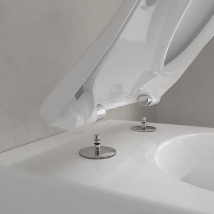 Villeroy & Boch 5614R201 - Viseči WC z WC-sedežno desko SoftClose SUBWAY 2.0, keramika/bela