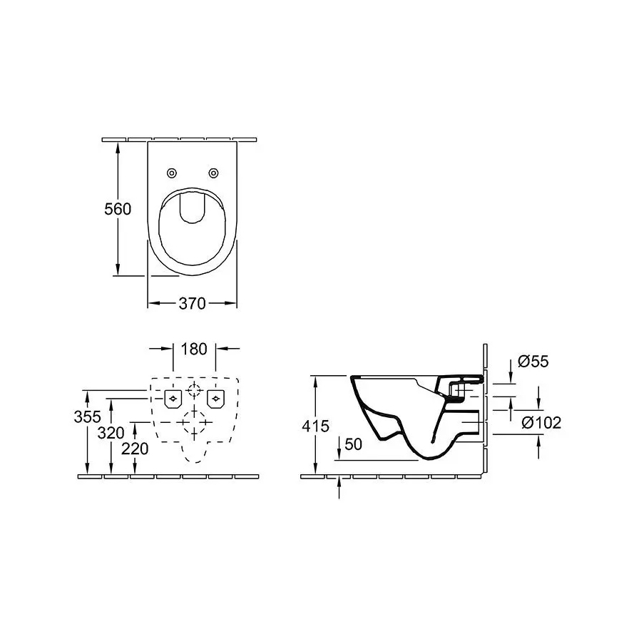 Villeroy & Boch 5614R201 - Viseči WC z WC-sedežno desko SoftClose SUBWAY 2.0, keramika/bela
