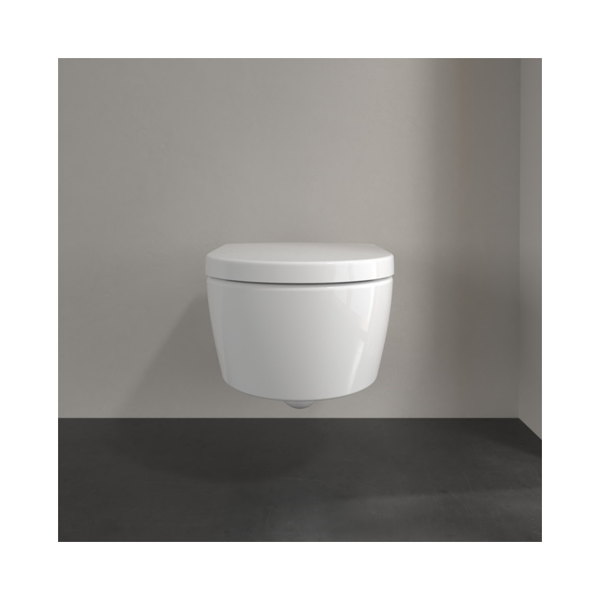 Villeroy & Boch 5656HR01 - Viseča WC školjka s sedežem SoftClose AVENTO, keramika/bela