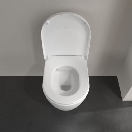 Villeroy & Boch 5656HR01 - Viseča WC školjka s sedežem SoftClose AVENTO, keramika/bela