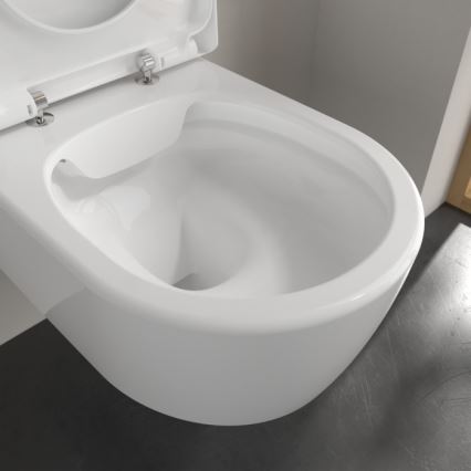 Villeroy & Boch 5656HR01 - Viseča WC školjka s sedežem SoftClose AVENTO, keramika/bela