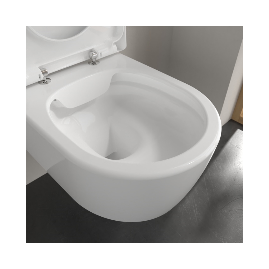 Villeroy & Boch 5656HR01 - Viseča WC školjka s sedežem SoftClose AVENTO, keramika/bela