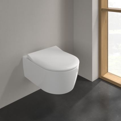 Villeroy & Boch 5656RSR1 - Viseča WC školjka s sedežem SoftClose AVENTO, keramika/bela