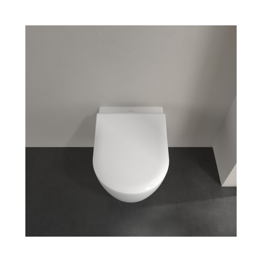 Villeroy & Boch 5656RSR1 - Viseča WC školjka s sedežem SoftClose AVENTO, keramika/bela