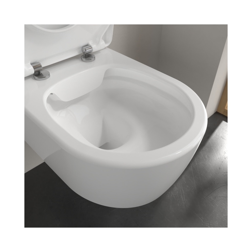 Villeroy & Boch 5656RSR1 - Viseča WC školjka s sedežem SoftClose AVENTO, keramika/bela