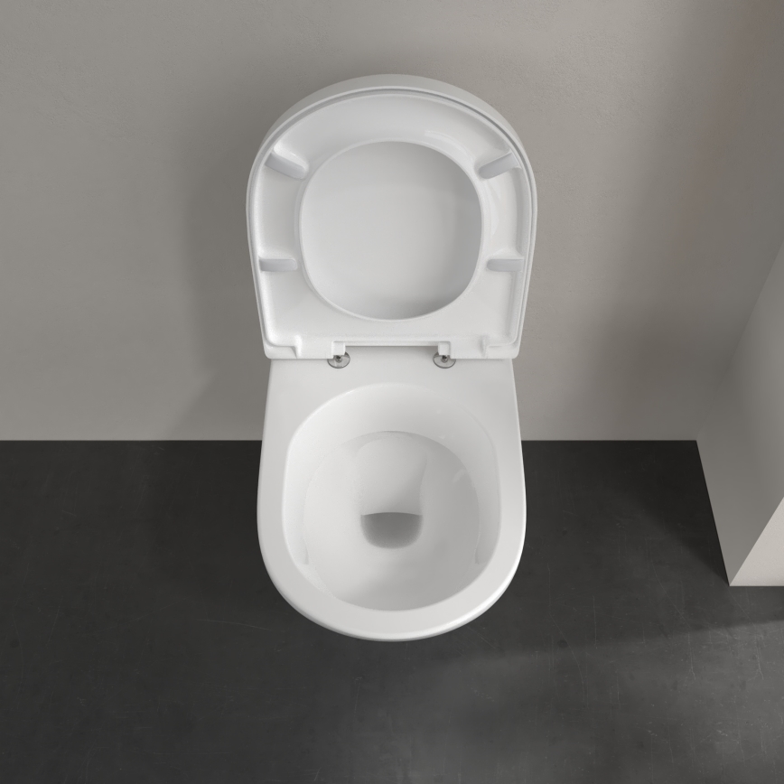 Villeroy & Boch 5660H101 - Viseča WC školjka s sedežem O.NOVO keramika/bela