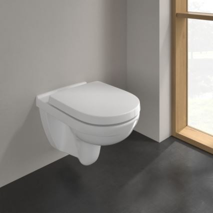 Villeroy & Boch 5660HR01 - Viseča WC školjka O.NOVO s sedežno desko SoftClose, keramika/bela