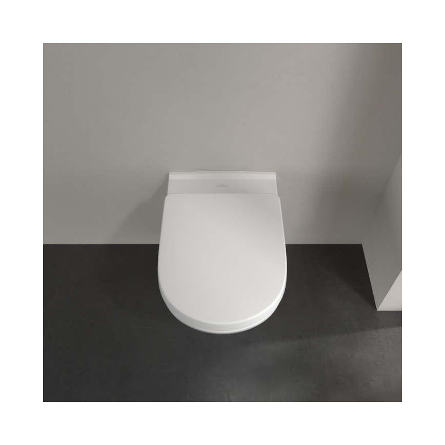 Villeroy & Boch 5660HR01 - Viseča WC školjka O.NOVO s sedežno desko SoftClose, keramika/bela