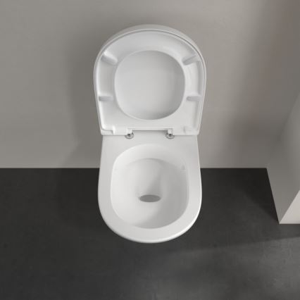 Villeroy & Boch 5660HR01 - Viseča WC školjka O.NOVO s sedežno desko SoftClose, keramika/bela