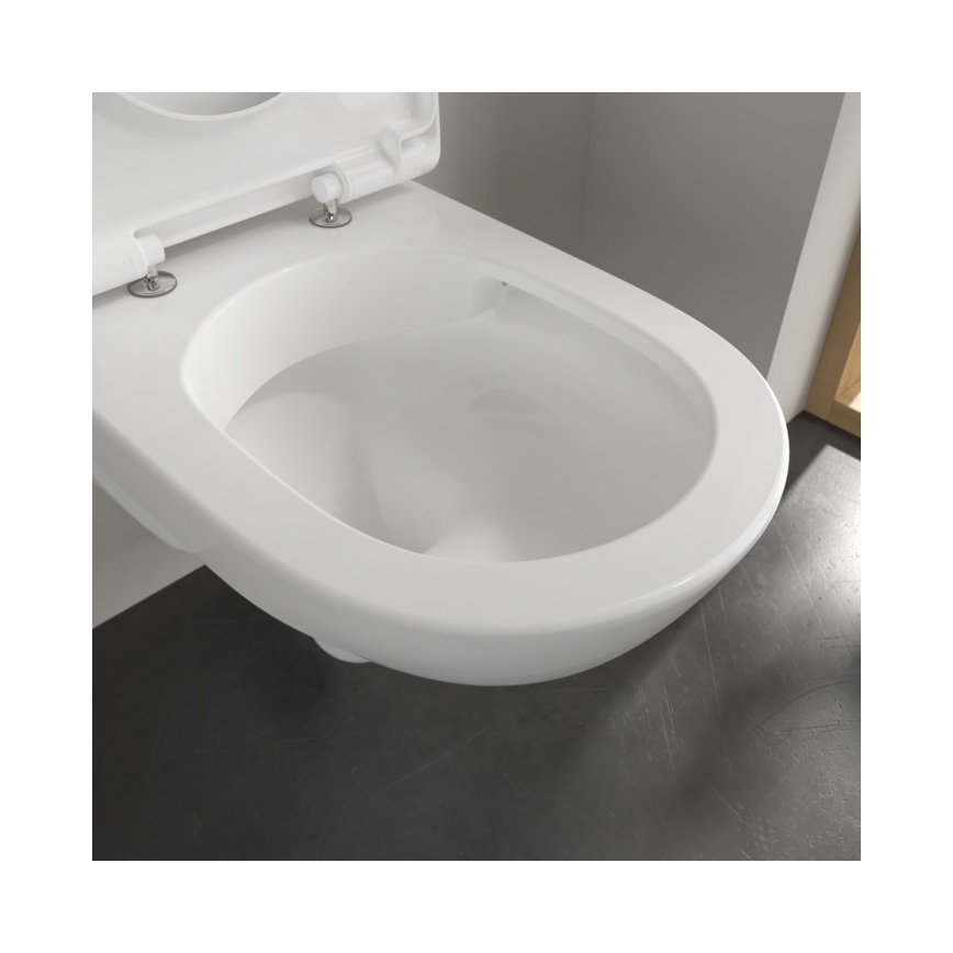 Villeroy & Boch 5660HR01 - Viseča WC školjka O.NOVO s sedežno desko SoftClose, keramika/bela
