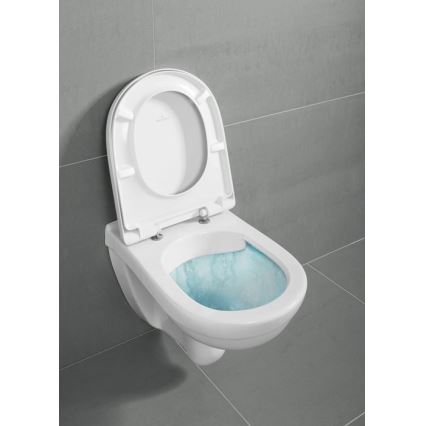 Villeroy & Boch 5660HR01 - Viseča WC školjka O.NOVO s sedežno desko SoftClose, keramika/bela