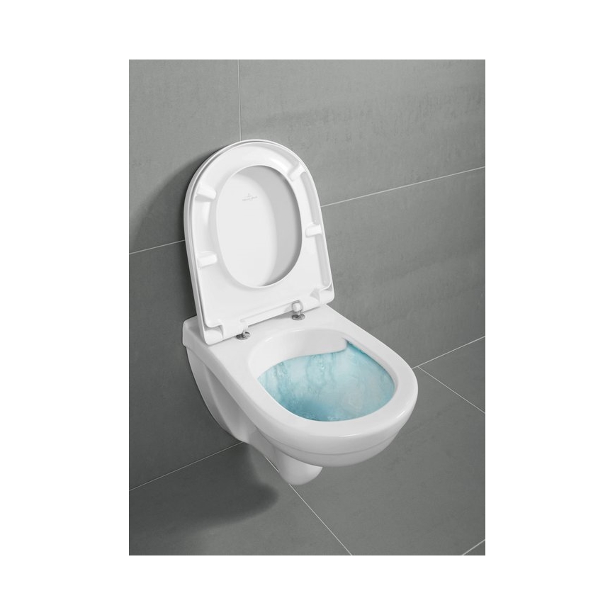 Villeroy & Boch 5660HR01 - Viseča WC školjka O.NOVO s sedežno desko SoftClose, keramika/bela
