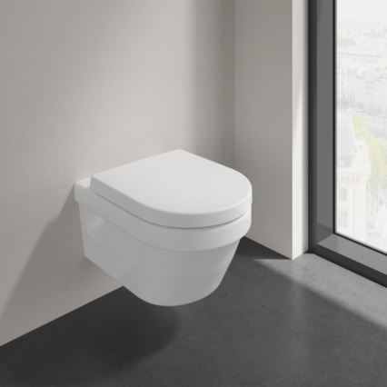 Villeroy & Boch 5684HR01 - Viseča WC školjka s WC sedežem SoftClose ARCHITECTURA keramika/bela