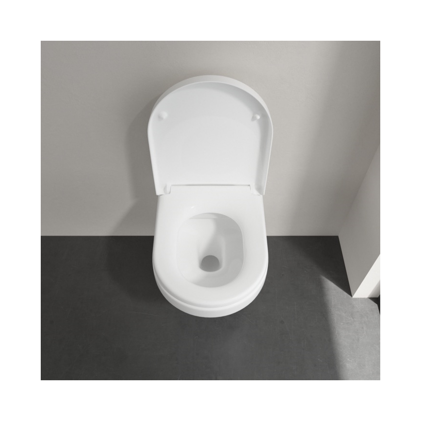 Villeroy & Boch 5684HR01 - Viseča WC školjka s WC sedežem SoftClose ARCHITECTURA keramika/bela