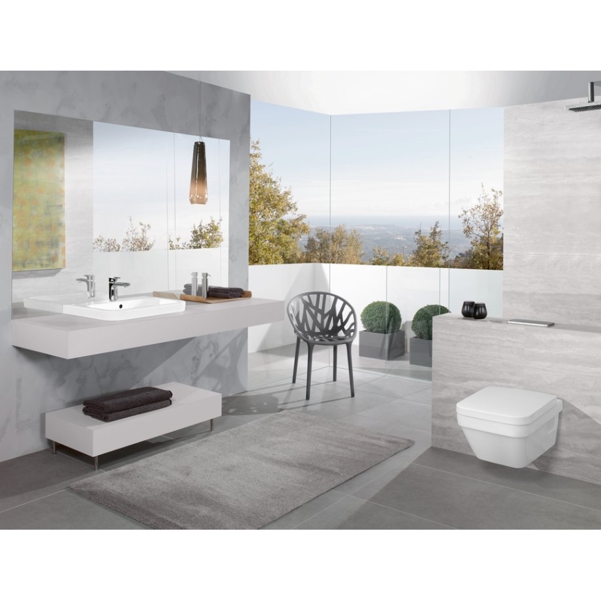Villeroy & Boch 5685HR01 - Viseče WC s sedežem SoftClose ARCHITECTURA keramika/bela