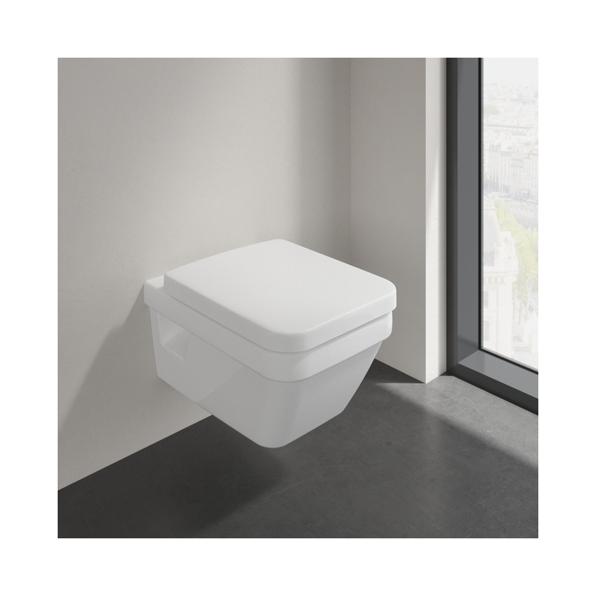 Villeroy & Boch 5685HR01 - Viseče WC s sedežem SoftClose ARCHITECTURA keramika/bela