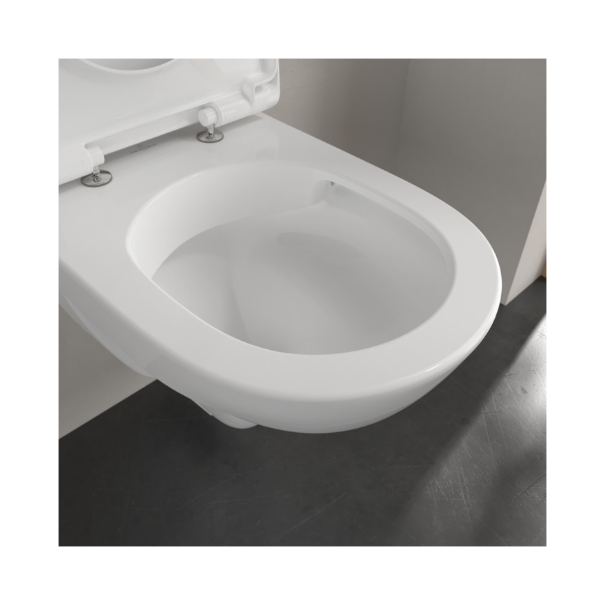 Villeroy & Boch 5688HR01 - Viseča WC školjka O.NOVO s sedežno desko SoftClose, keramika/bela