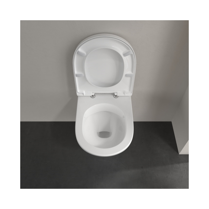 Villeroy & Boch 5688HR01 - Viseča WC školjka O.NOVO s sedežno desko SoftClose, keramika/bela