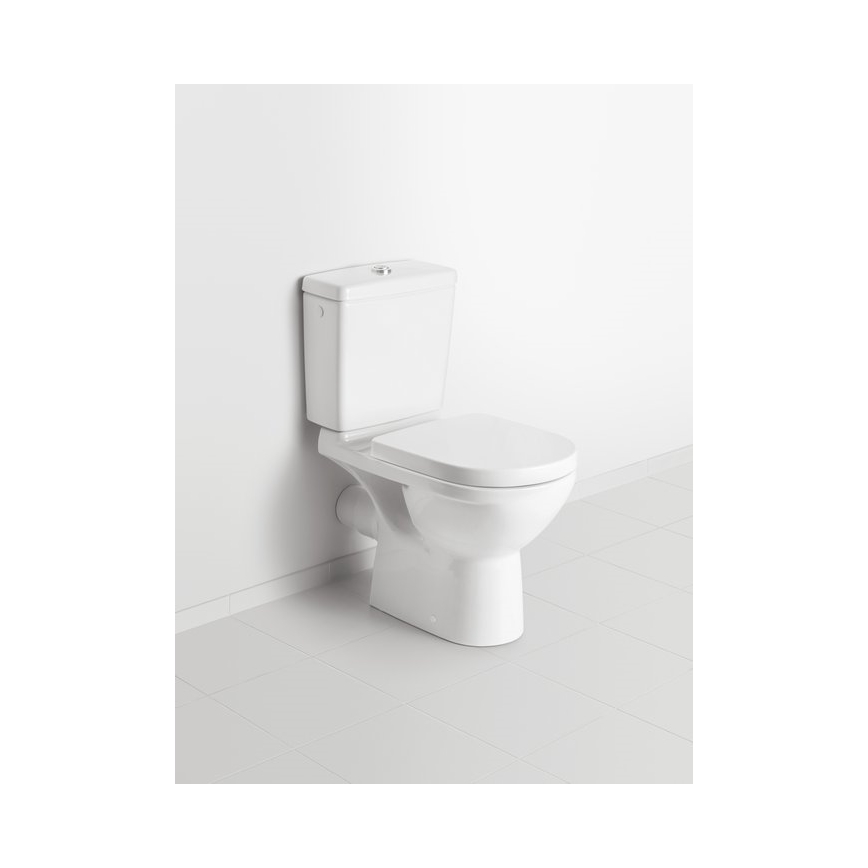 Villeroy & Boch 5760G101 - splakovalna kombinirana WC cisterna O.NOVO, zadnji/bočni priklop, bela