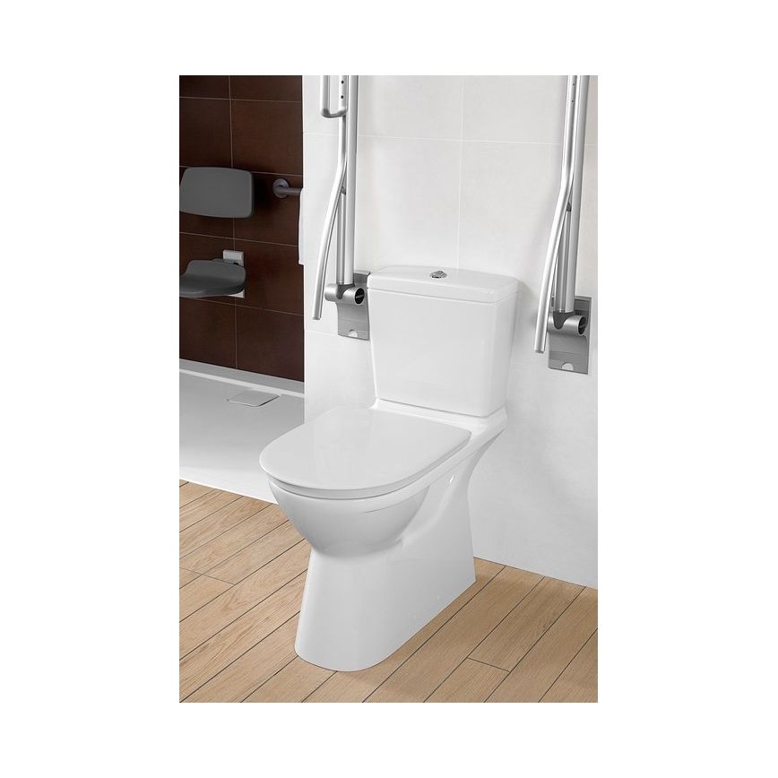 Villeroy & Boch 5760G101 - splakovalna kombinirana WC cisterna O.NOVO, zadnji/bočni priklop, bela