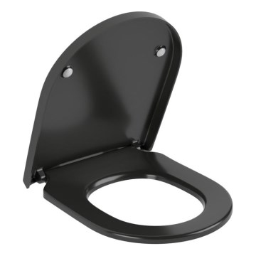 Villeroy & Boch 8M42S1R7 - WC deska SoftClose SUBWAY črna