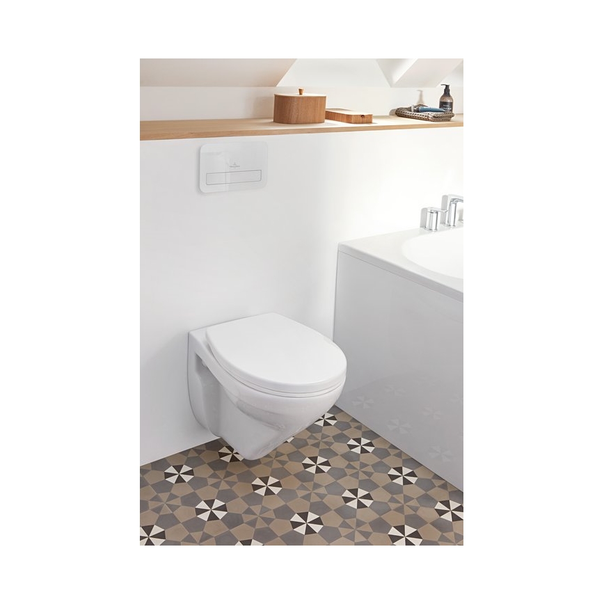 Villeroy & Boch 8M43S101 - Toaletna deska O.NOVO s mehkim zapiranjem (SoftClose), bela