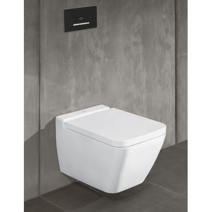 Villeroy & Boch 922169AN - Tipka za splakovanje VICONNECT mat črna/mat krom