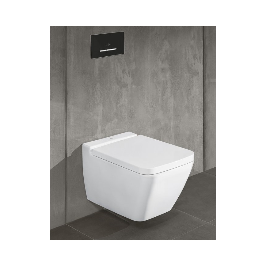 Villeroy & Boch 922169AN - Tipka za splakovanje VICONNECT mat črna/mat krom