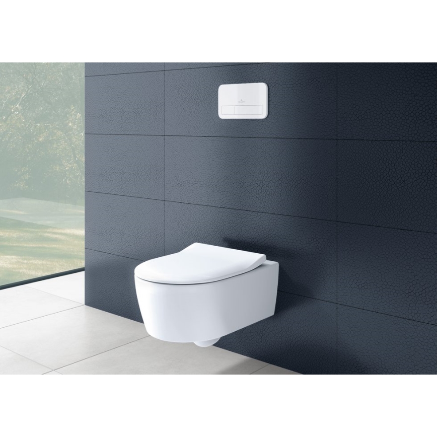 Villeroy & Boch 92249068 - Splakovalna tipka VICONNECT, bela