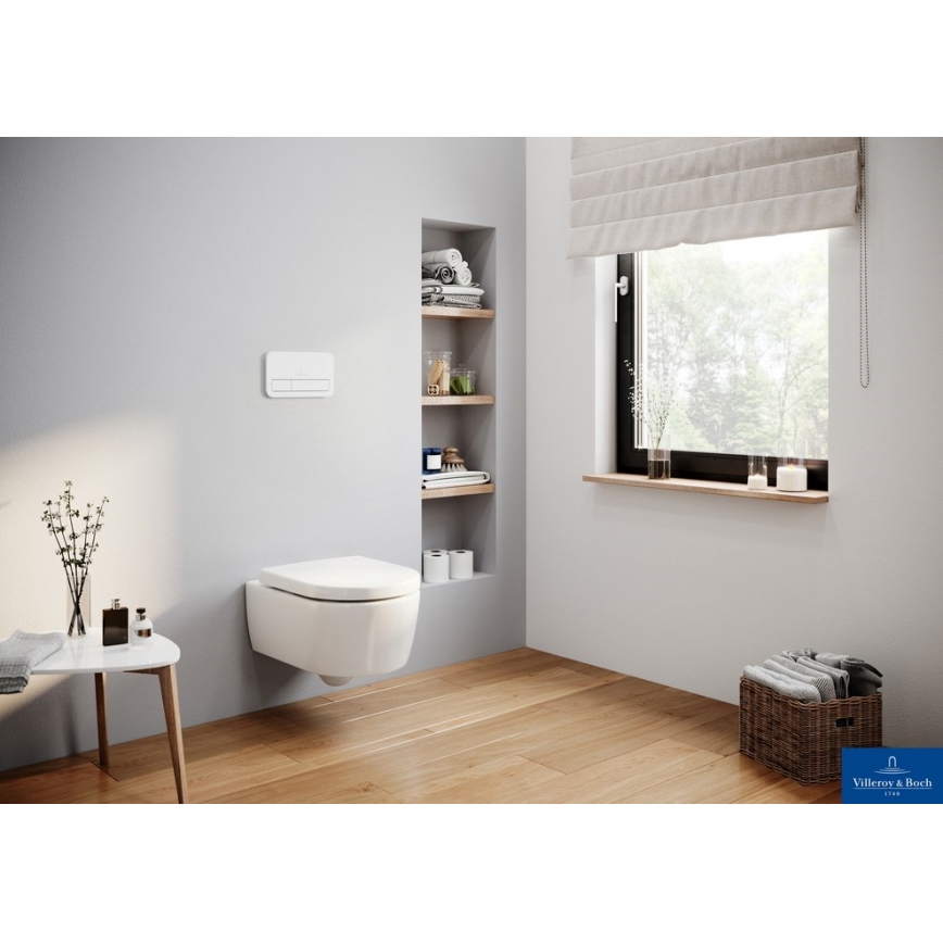 Villeroy & Boch 92249068 - Splakovalna tipka VICONNECT, bela