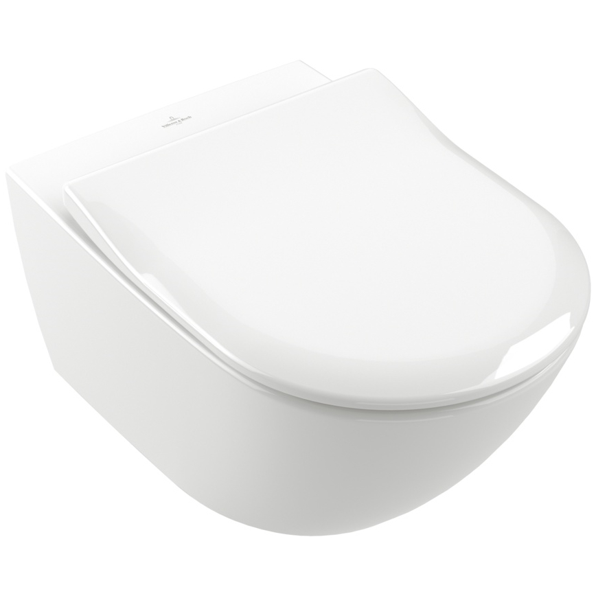 Villeroy & Boch 9M78S101 - Toaletna deska SoftClose SUBWAY 2.0 bela