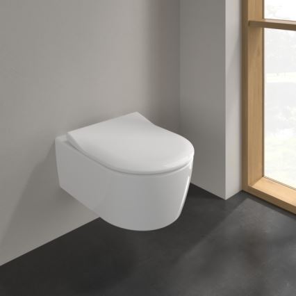 Villeroy & Boch 9M87S101 - WC deska SoftClose AVENTO, bela
