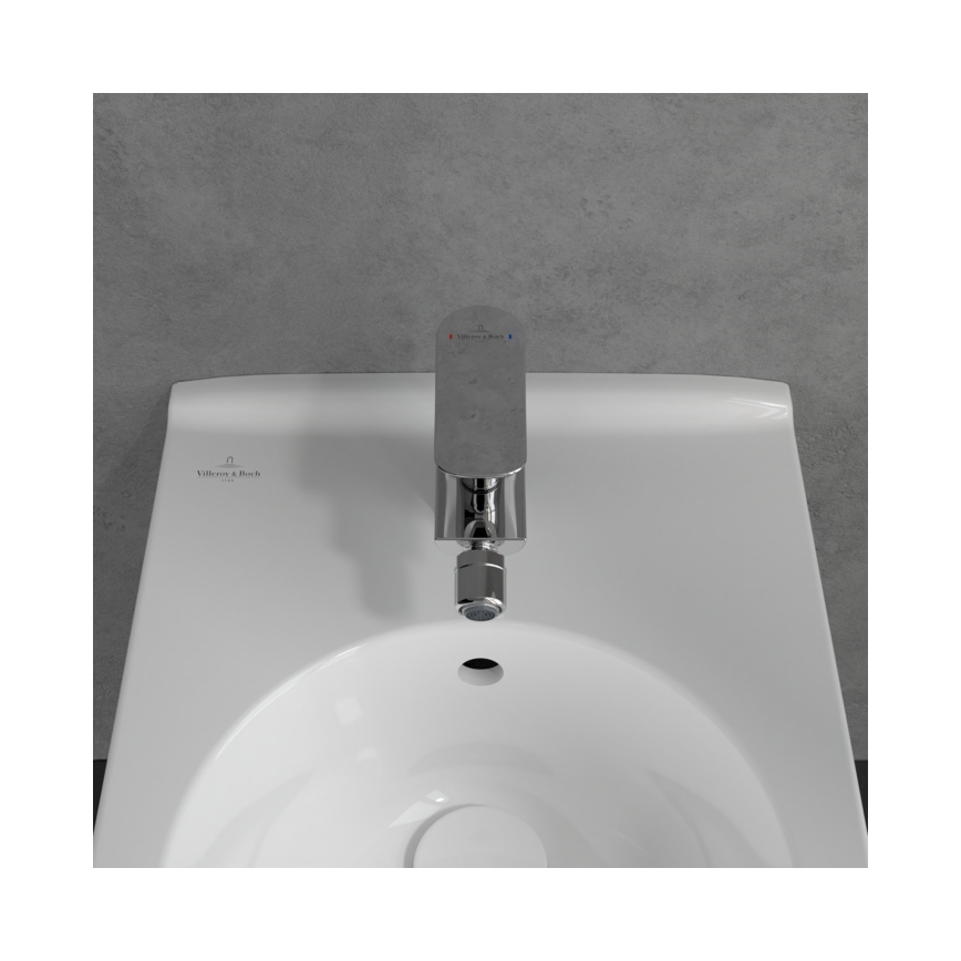 Villeroy & Boch TVB10420111061 - Armatura za bide + odtok O.NOVO sijajni krom