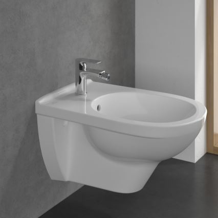 Villeroy & Boch TVB10420111061 - Armatura za bide + odtok O.NOVO sijajni krom