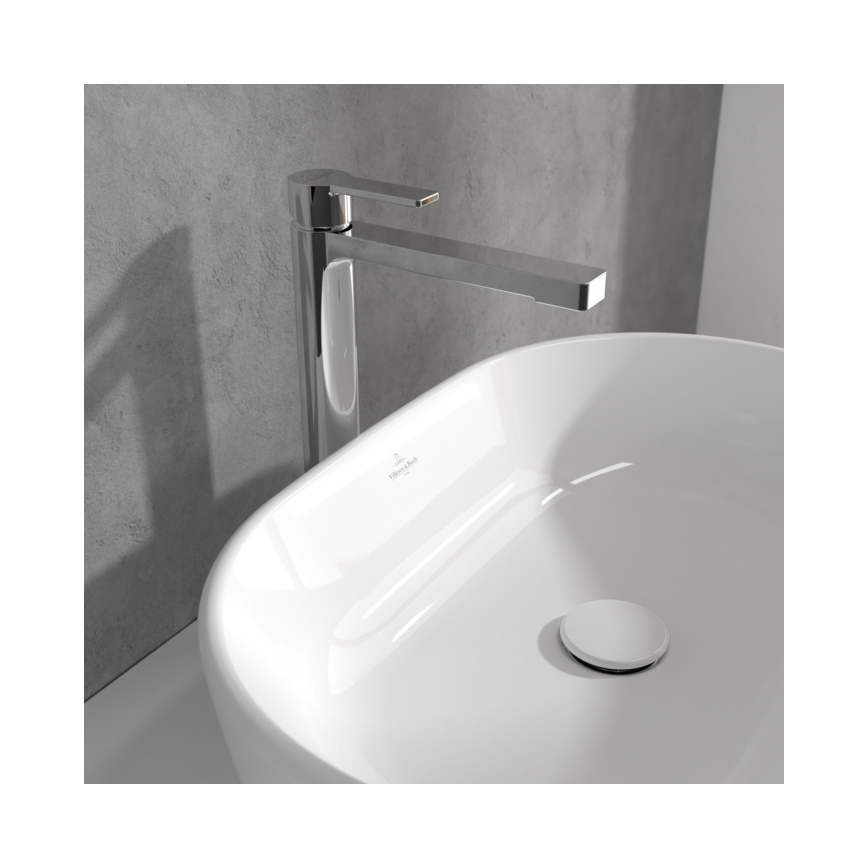 Villeroy & Boch TVW10300500061 - Mešalna pipa za umivalnik + odtok ARCHITECTURA 32,9 cm sijajni krom