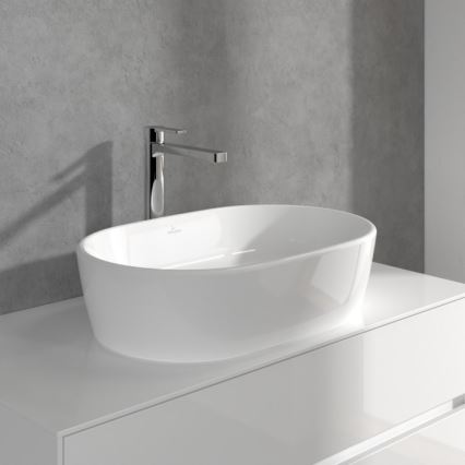 Villeroy & Boch TVW10300500061 - Mešalna pipa za umivalnik + odtok ARCHITECTURA 32,9 cm sijajni krom