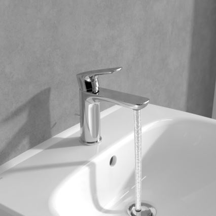 Villeroy & Boch TVW10400400161 - Pipa za umivalnik O.NOVO 15,5 cm sijajni krom