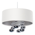 Viseča svetilka BUBBLE na kablu 1xE27/60W/230V, premer 50 cm, bela