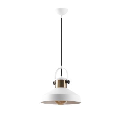 Viseča svetilka DODO 1xE27/40W/230V bela/bronasta