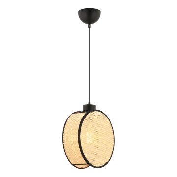 Viseča svetilka DRUM na kablu 1xE27/60W/230V bežna/črna