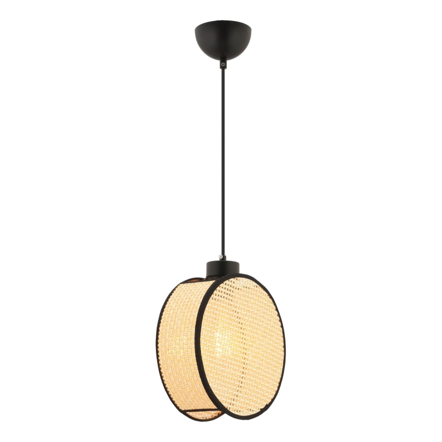 Viseča svetilka DRUM na kablu 1xE27/60W/230V bežna/črna