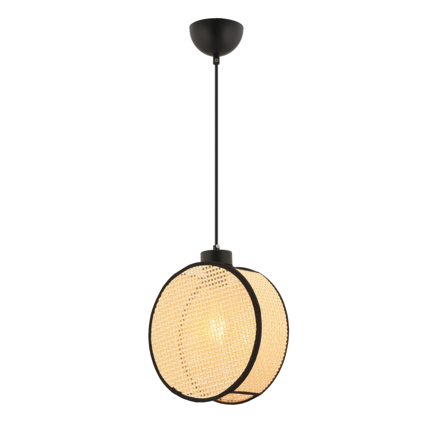 Viseča svetilka DRUM na kablu 1xE27/60W/230V bežna/črna