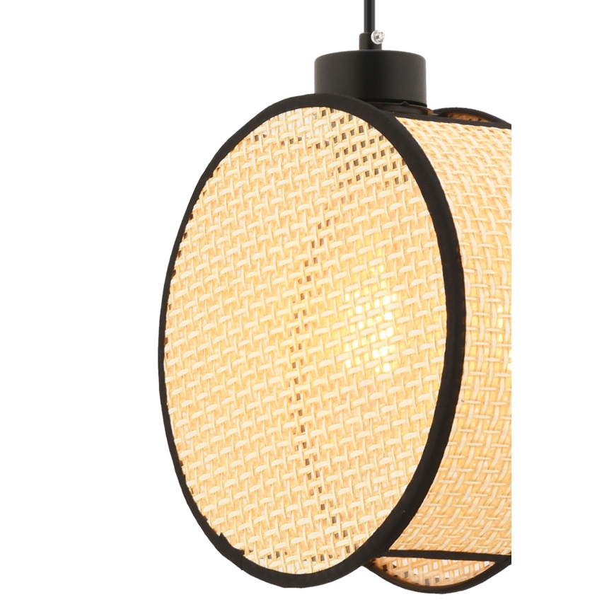 Viseča svetilka DRUM na kablu 1xE27/60W/230V bežna/črna